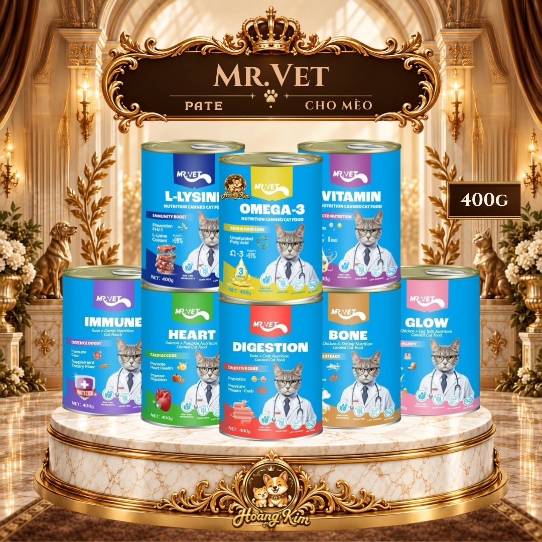 Mr.Vet - Pate lon ( 400g ) cho Mèo
